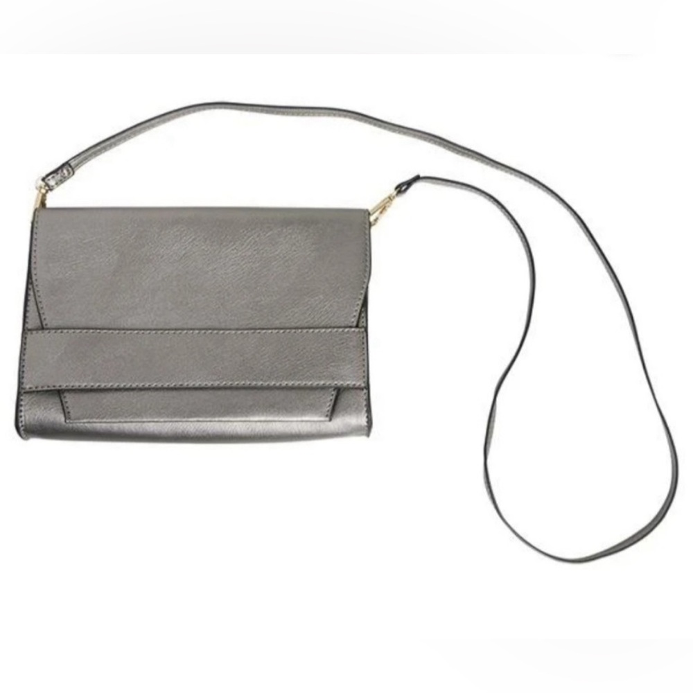 Summer & Rose Metallic Gray Crossbody Bag